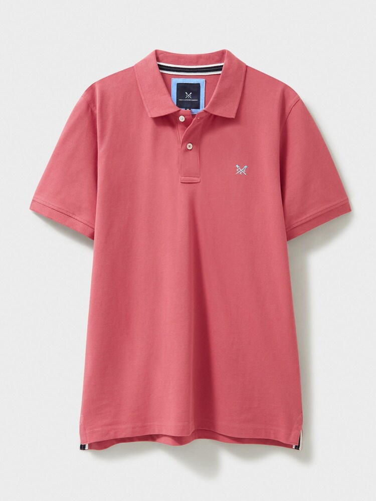 Crew Clothing Pich Pink Plain 100% Cotton Classic Polo Shirt - Image 4 of 4