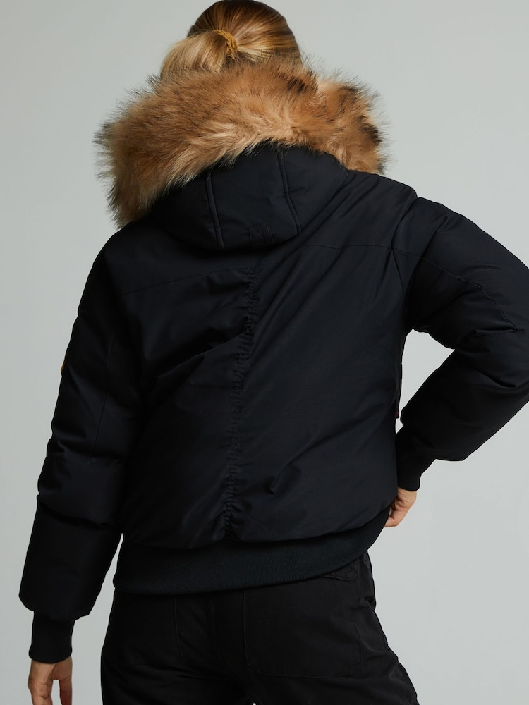 Zavetti Canada Black Olivia Bomber Jacket - Image 2 of 7