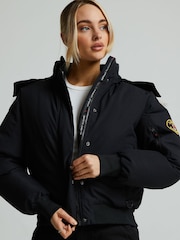 Zavetti Canada Black Olivia Bomber Jacket - Image 3 of 7