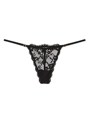 Victoria's Secret Black G String Lace Knickers - Image 3 of 3