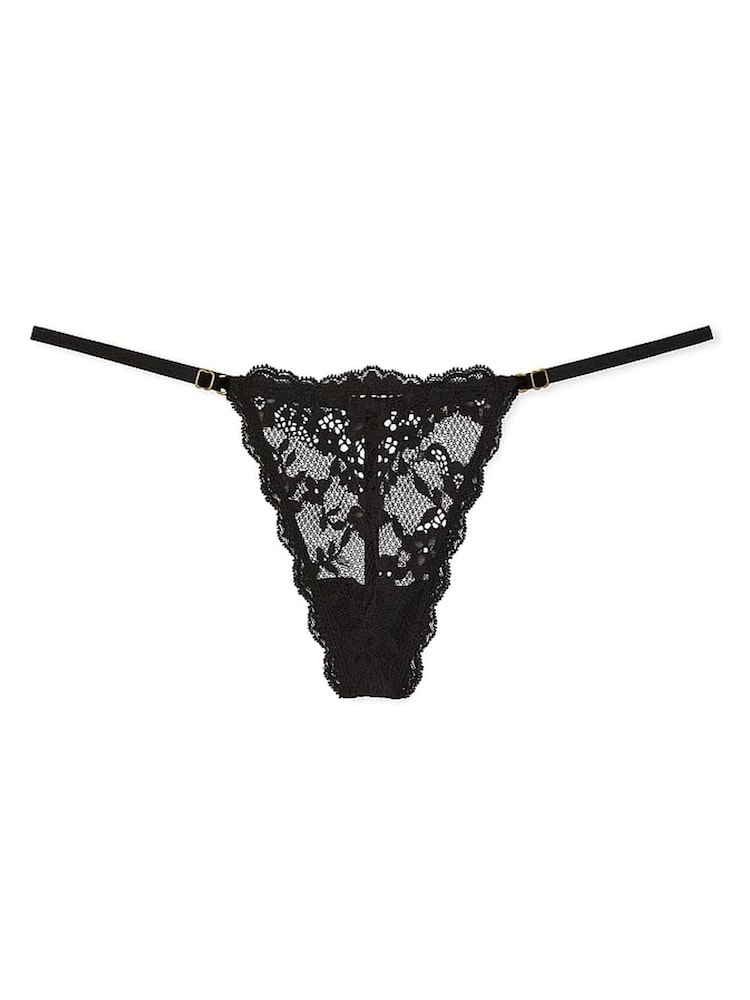Victoria's Secret Black G String Lace Knickers - Image 3 of 3