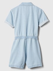 Gap Blue Denim Button Up Playsuit (4-13yrs) - Image 2 of 3