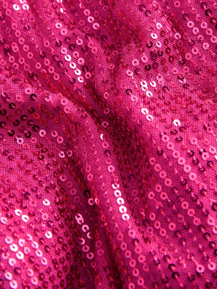 Pink Wide Leg Sequin Trousers (3-16yrs) - Image 7 of 7 Pink Wide Leg Sequin Trousers (3-16yrs) - Image 7 of 7