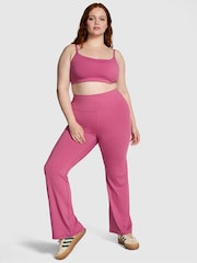 Victoria's Secret PINK Pink Violet Relay Compression Flared Leggings - Image 1 of 3