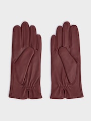 Osprey London Purple The Lila Leather Gloves - Image 3 of 4