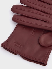 Osprey London Purple The Lila Leather Gloves - Image 4 of 4