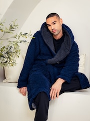 Personalised Premium Borg Maxi Dressing Gown By Lulabay - Image 1 of 1