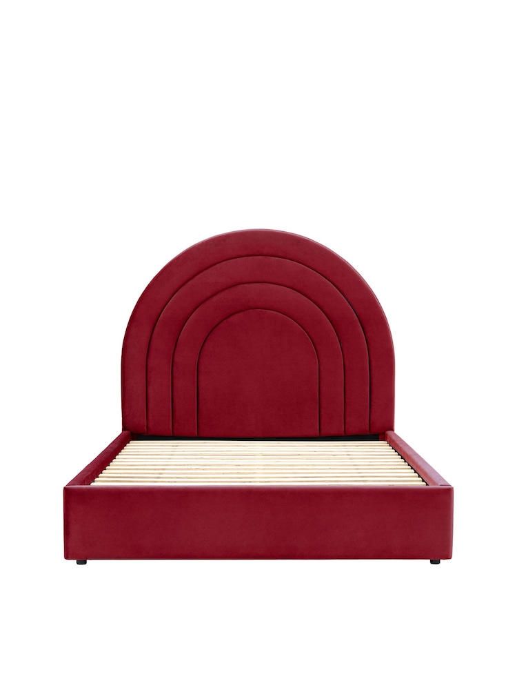Gallery Home Hawes Upholstered Velvet Bed - Image 1 of 2