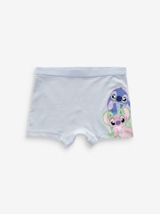 Pink/Blue Lilo And Stitch Shorts Briefs 5 Pack (2-16yrs) - Image 4 of 9