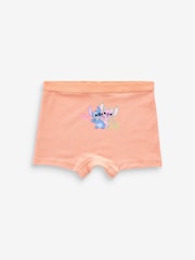 Pink/Blue Lilo And Stitch Shorts Briefs 5 Pack (2-16yrs) - Image 6 of 9