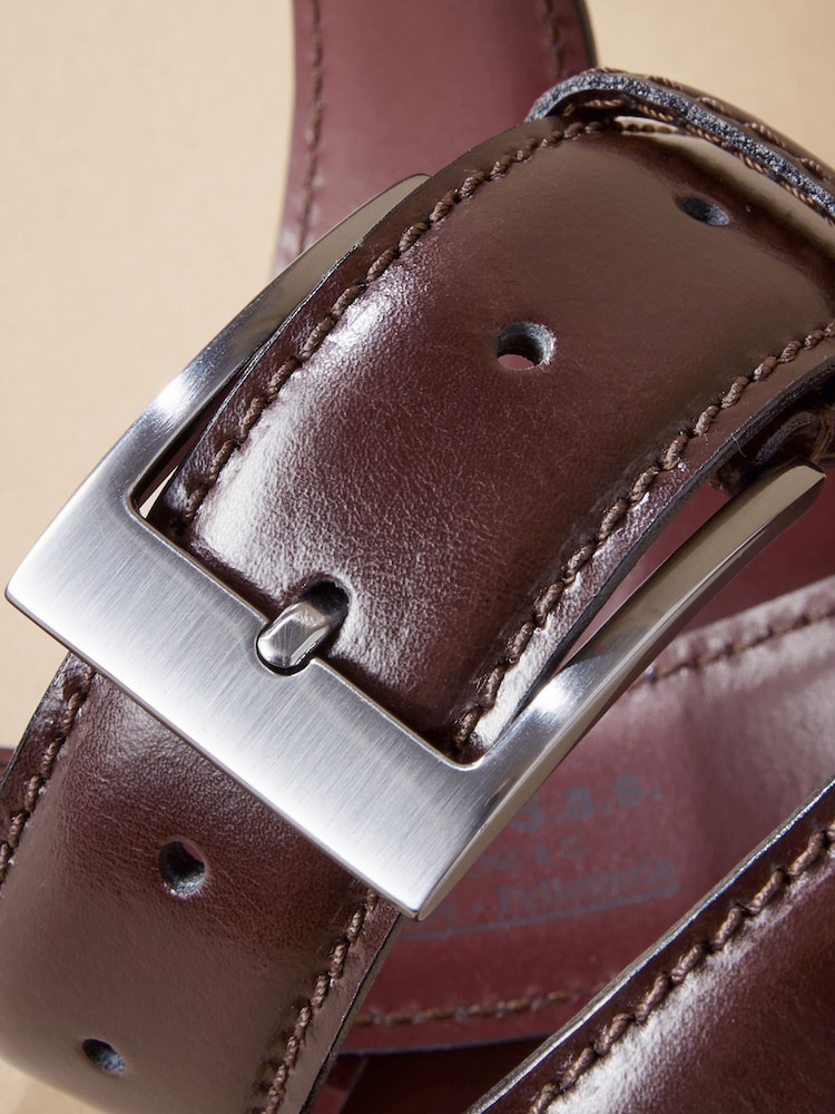 Burgundy Red Signature Formal Belt - Image 5 of 5