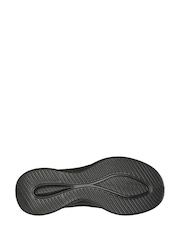 Skechers Black Chrome Wide Fit Slipins Ultra Flex 3.0 Brilliant Path Trainers - Image 3 of 3