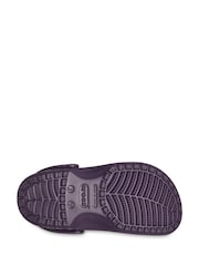 Crocs Purple Kids Classic Glitter Clogs - Image 7 of 7