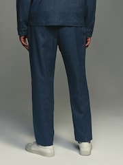 Blue EDIT Denim Look Joggers Trousers - Image 2 of 9