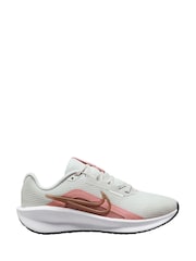 Nike Grey/Pink/White Downshifter 13 Road Running Trainers - Image 1 of 5
