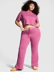 Victoria's Secret PINK Pink Violet Knitted Flare Fleece Joggers - Image 1 of 1