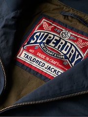 Superdry Blue Merchant Harrington Jacket - Image 6 of 6