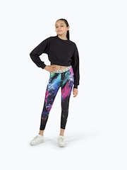Hype Girls Multi Dark Smudge Black Leggings - Image 1 of 5