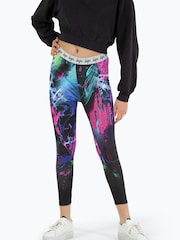 Hype Girls Multi Dark Smudge Black Leggings - Image 3 of 5