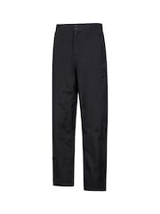 Mountain Warehouse Black Mens Downpour Extreme Waterproof Overtrousers With Short Length - Image 1 of 5