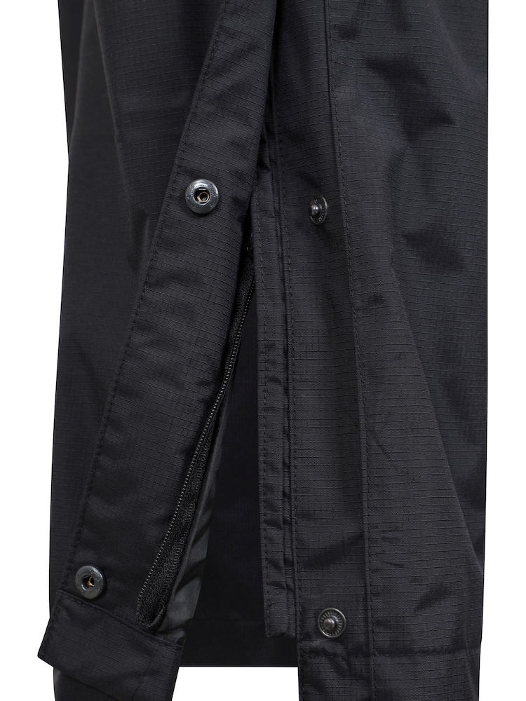 Mountain Warehouse Black Mens Downpour Extreme Waterproof Overtrousers With Short Length - Image 5 of 5