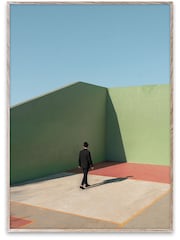 Paper Collective Green Simplicity of the Moment Framed Wall Art Print in Natural Oak Frame - Image 2 of 4