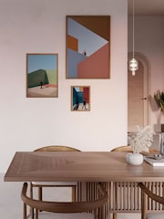 Paper Collective Green Simplicity of the Moment Framed Wall Art Print in Natural Oak Frame - Image 3 of 4