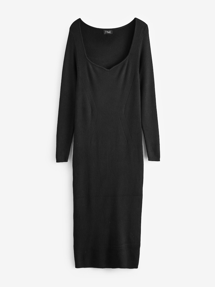 Black Maternity Knitted Dress - Image 6 of 6