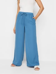 PixieGirl Petite Blue Wide Leg Trousers - Image 2 of 5