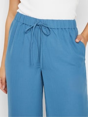 PixieGirl Petite Blue Wide Leg Trousers - Image 4 of 5