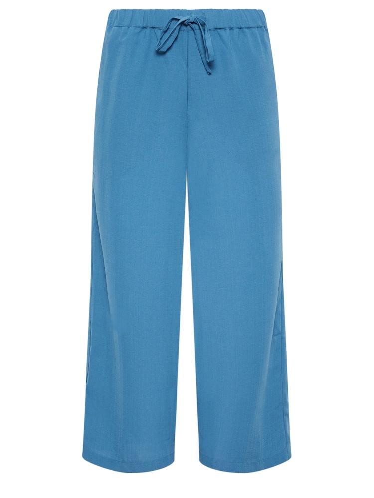 PixieGirl Petite Blue Wide Leg Trousers - Image 5 of 5