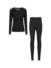 Mountain Warehouse Black Womens Merino Long Sleeve Thermal Top - Image 1 of 4