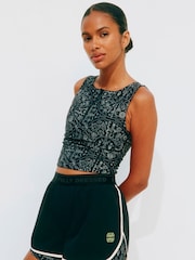 Never Fully Dressed Mono Map Print Running Shorts - Image 1 of 4