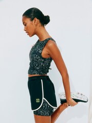 Never Fully Dressed Mono Map Print Running Shorts - Image 4 of 4