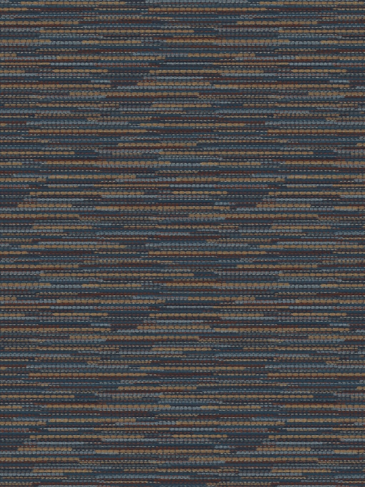 Graham & Brown Blue Empress Grasscloth Wallpaper - Image 2 of 3