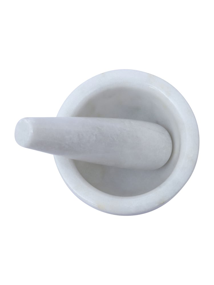 Interiors by Premier White Ziarat Mortar And Pestle - Image 1 of 2