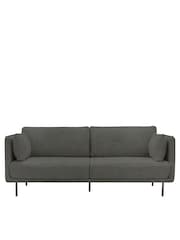 Gallery Home Truffle Grey Windsor Velvet Sofa - Image 1 of 4
