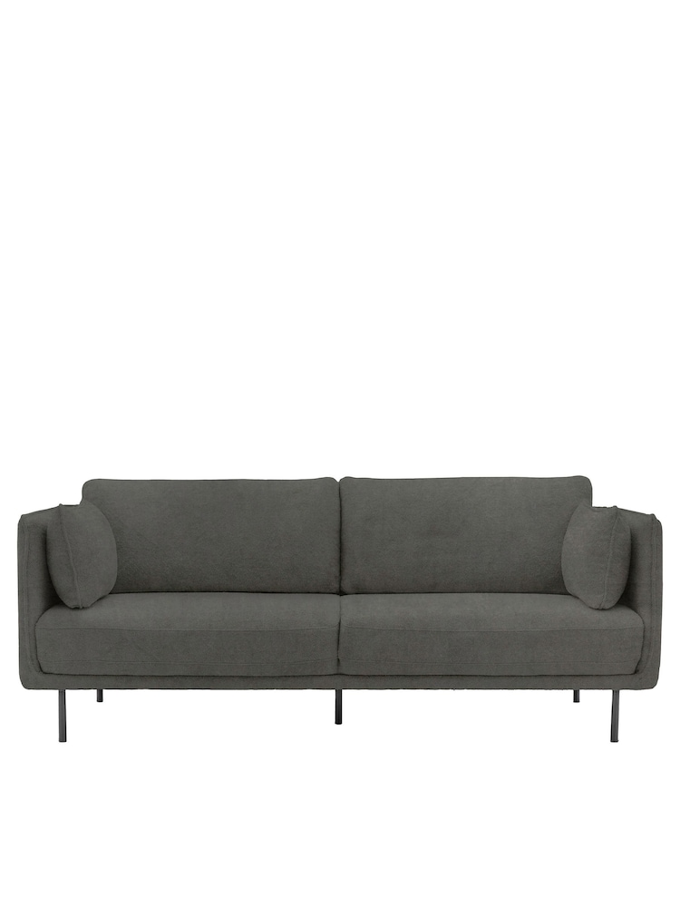 Gallery Home Truffle Grey Windsor Velvet Sofa - Image 1 of 4 Gallery Home Truffle Grey Windsor Velvet Sofa - Image 1 of 4