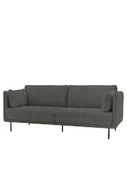 Gallery Home Truffle Grey Windsor Velvet Sofa - Image 4 of 4