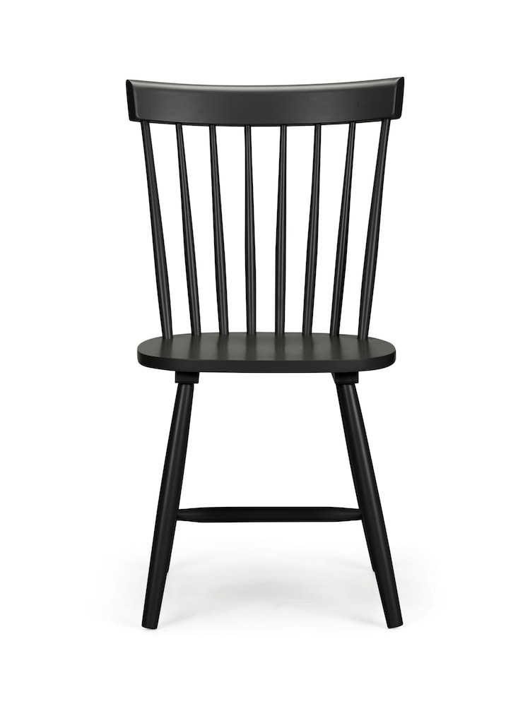 Julian Bowen Set of 4 Black Torino Chairs - Image 2 of 4