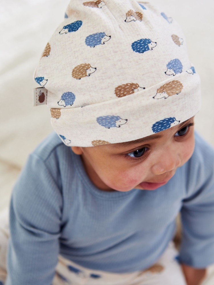 JoJo Maman Bébé Blue Baby 3 Piece Hedgehog Set - Image 3 of 11