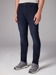 Azul profundo - Ajuste fino - Jeans elásticos confortáveis - Imagem 1 de 13