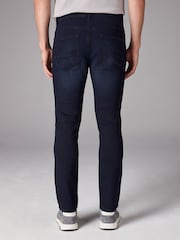 Azul profundo - Ajuste fino - Jeans elásticos confortáveis - Imagem 3 de 13