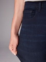 Azul profundo - Ajuste fino - Jeans elásticos confortáveis - Imagem 6 de 13