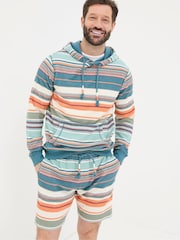 FatFace Blue Trescoe Stripe Shorts - Image 1 of 4