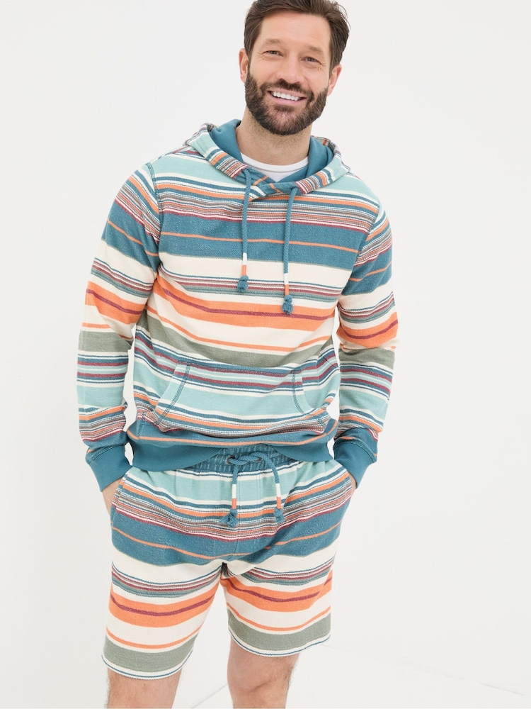 FatFace Blue Trescoe Stripe Shorts - Image 1 of 4