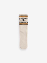 Halloween Slogan Ribbed Sport Ankle Socks 4 Pack With Arch Support - Image 8 of 11