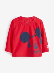 Gap Red Disney Mickey Mouse Baby Swim Rash Vest (12mths-5yrs) - Image 1 of 3