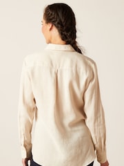 Ariat Cazadero Linen Cream Blouse - Image 2 of 4