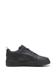 Puma Black Kids Rebound V6 Lo Unisex Sneakers - Image 1 of 6